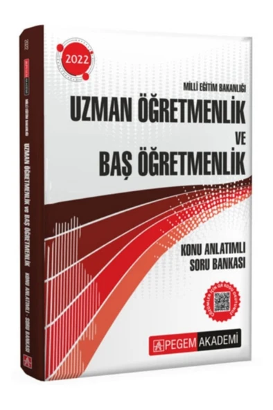Pegem Akademi Yayıncılık 2022 Milli Eğitim Bakanlığı Uzman Öğretmenlik Ve Baş Öğretmenlik Sınavı Hazırlık Konu Anlatımlı Soru ürün görseli 1