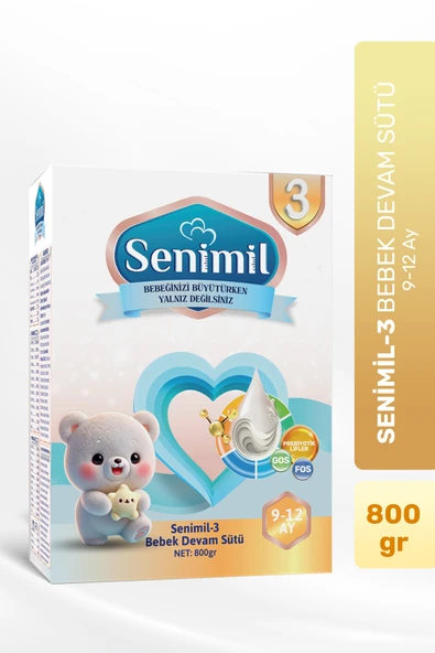 SENIMIL 3 BEBEK DEVAM SÜTÜ 800 GR (9-12 AY) ürün görseli 1