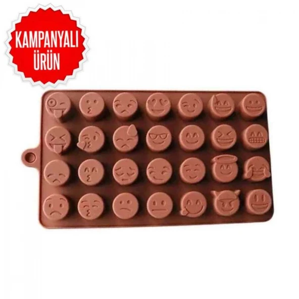 Silikon Karışık Emoji Buzluk ve Çikolata Kalıbı (SCK-43) ürün görseli 1