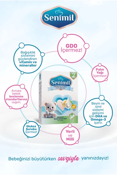 SENIMIL 2 BEBEK DEVAM SÜTÜ 250 GR (6-9 AY) - Resim 4