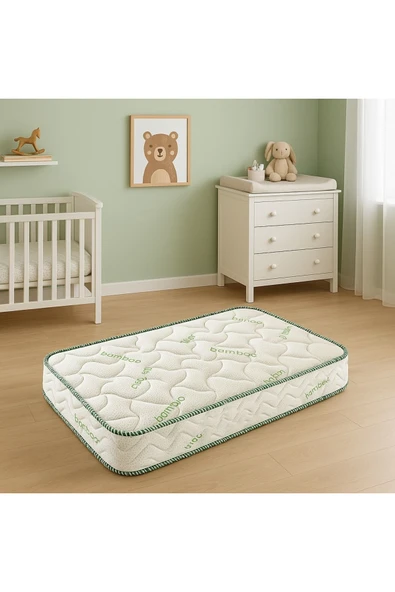 POOLY Ortopedik Bamboo Bebek Yatağı 65 X 95 cm ürün görseli 1