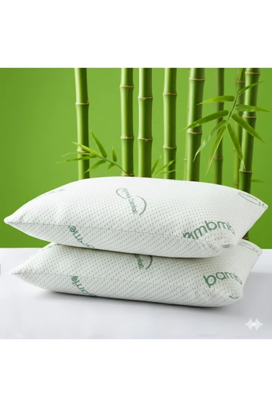 Heyner Bamboo yastık 50x70 Visco Bambu Yastık 2 Adet Çift kişilik Ortopedik yastık 1200 Gr ürün görseli 1