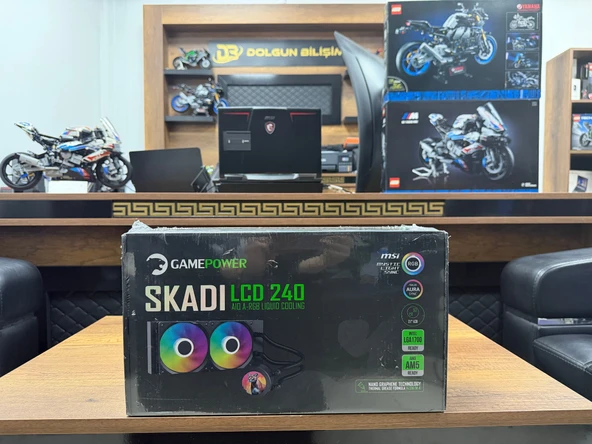 Gamepower Skadi LCD 240 ARGB 240mm Sıvı İşlemci Soğutucu ürün görseli 1