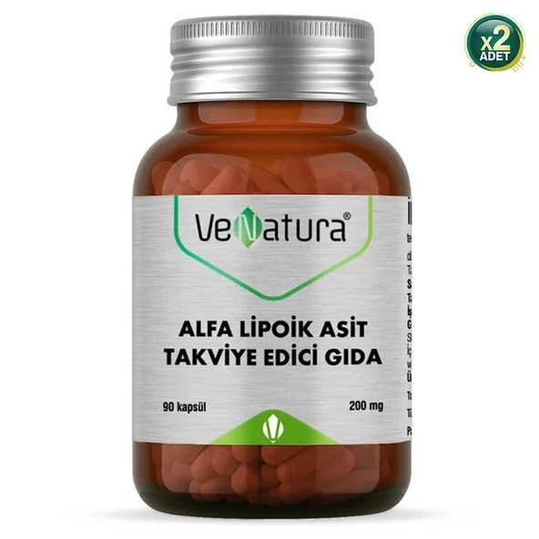 Venatura Alfa Lipoik Asit 200 mg 90 Kapsül 2 Adet ürün görseli 1