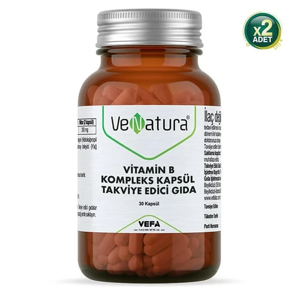Venatura Vitamin B Kompleks 30 Kapsül 2 Adet ürün görseli 1