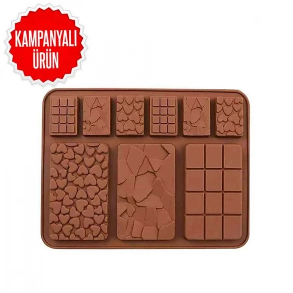 Silikon Karışık Tablet Buzluk ve Çikolata Kalıbı (SCK-87) ürün görseli 1