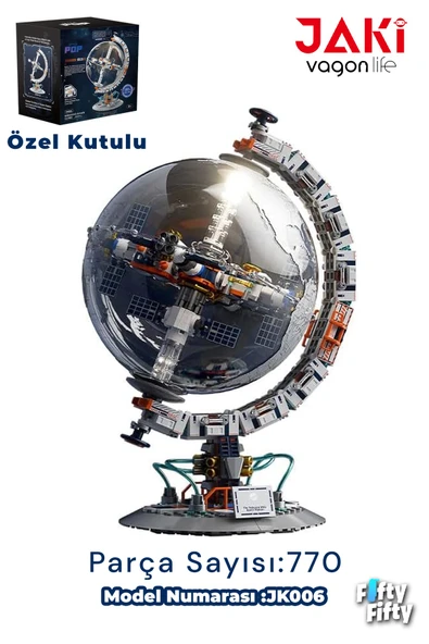 JAKİ Space Pop Serisi Sertifikalı Dünya Haritası 770 Parça Oyucak Yapım Seti -FFJKCK006 ürün görseli 1
