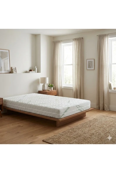Heyner Bamboo Fermuarlı Ortopedik Visco Yatak Tek Kişilik Çift Kişilik Bebek Ve Çocuk Yatakları ürün görseli 1