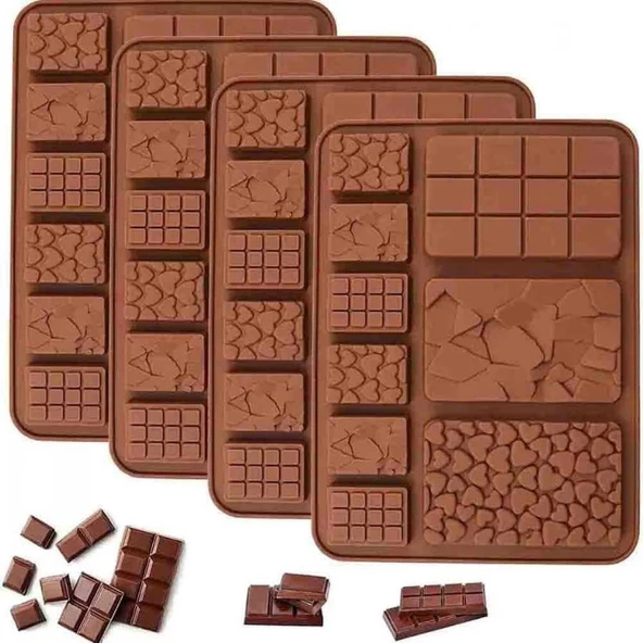 Çikolata Kalıbı - Silikon - Karışık Tablet (SCK-87) - Resim 2