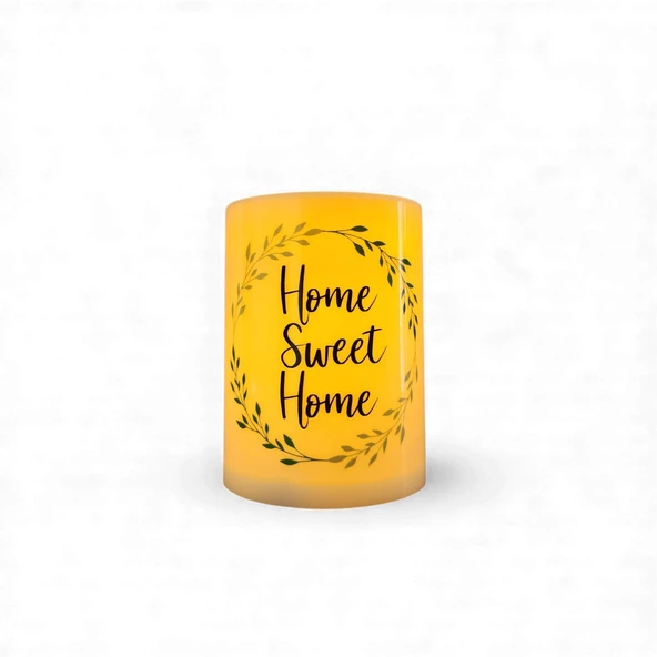 Home Sweet Home Led Işıklı Mum ürün görseli 1