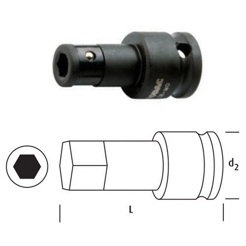 OSAKA LN12-14BAD LOKMA BITS ADAPTÖR 1/2"-1/4" ürün görseli 1