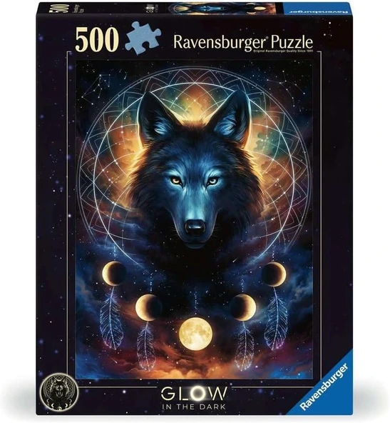 Ravensburger 500 Parça Puzzle - Parlayan Kurt - 12000442 ürün görseli 1