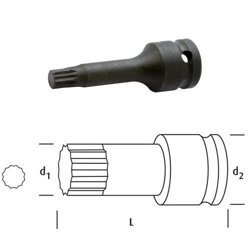 OSAKA LN12SA10 STAR UZUN LOKMA 1/2" 10 mm ürün görseli 1