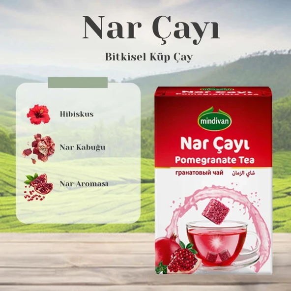 Mindivan Nar Çayı Küp Şeklinde 150 gr - Resim 2