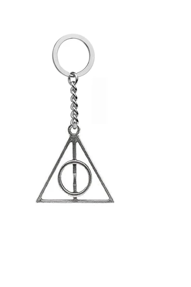 Harry Potter Ölüm Yadıgarları Üçgen Ortası Dönen Anahtarlık ürün görseli 1