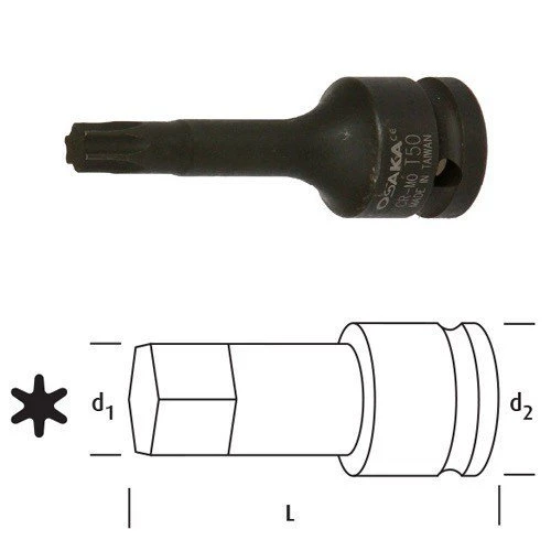 OSAKA LN12T30 TORKS LOKMA 1/2" T30 ürün görseli 1