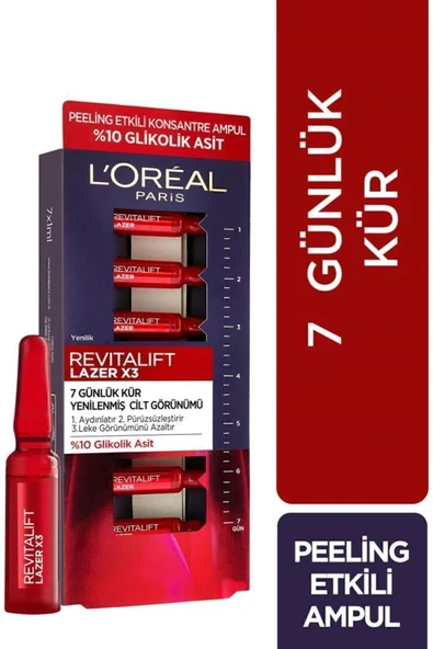 LOreal Revıtalıft Lazer 7Günlük Kür Peeling Ampul ürün görseli 1
