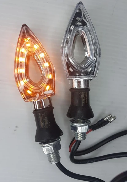 LED SİNYAL üçgen KROM - Resim 4
