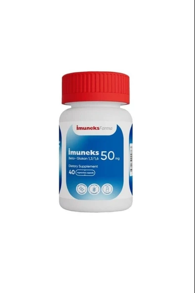 Imuneks Beta Glucan 1,3/1,6 50 mg 40 Kapsül ürün görseli 1