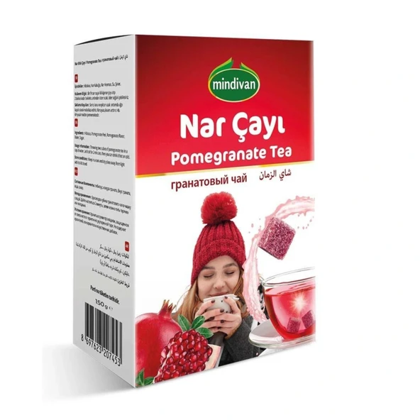 Mindivan Nar Çayı Küp Şeklinde 150 gr ürün görseli 1