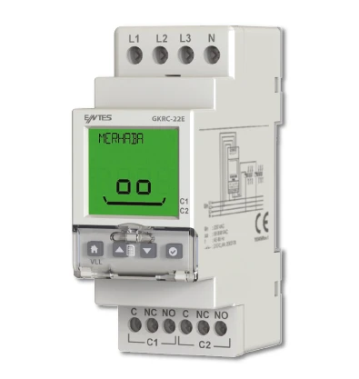 Entes Gkrc-22E Lcd Ekran Gerilim Koruma Rölesi 85-300Vac,3P+N,M5414 ürün görseli 1