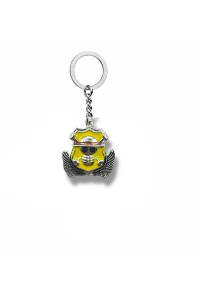 One Piece Luffy Sarı Renkli Anahtarlık | Anime Temalı Unisex Aksesuar ürün görseli 1