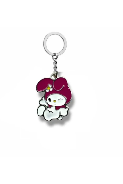 Göz Kırpan My Melody Figürlü Pembe Anahtarlık – Sevimli Sanrio Karakter Aksesuarı ürün görseli 1