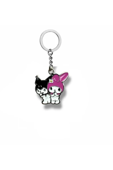 Fantasy Magic Kuromi & My Melody Anahtarlık – Sevimli Fantastik Aksesuar ürün görseli 1