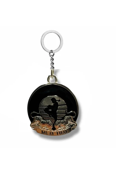 Ringin Ruhu – Muay Thai Figürlü Unisex Metal Anahtarlık ürün görseli 1