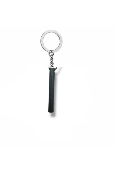 Dark Core – Füme Renk Silindir Figürlü Unisex Metal Anahtarlık ürün görseli 1