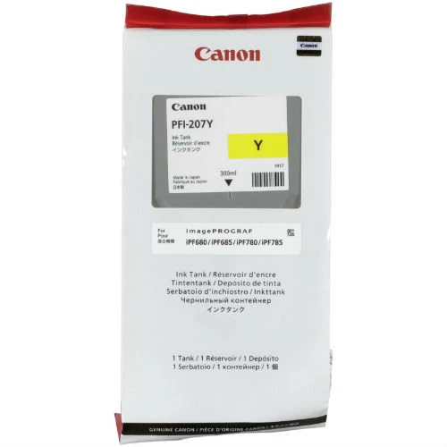Tonersepeti Canon PFI-207Y Sarı  Kartuş ürün görseli 1