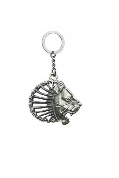 Ancient Majesty – Yeleli Aslan Figürlü Unisex Metal Anahtarlık ürün görseli 1