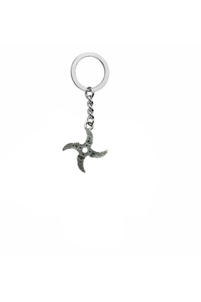 Ninja Yıldızı (Shuriken) Figürlü Metal Unisex Anahtarlık – Dayanıklı ve Şık Tasarım ürün görseli 1