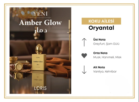 Dmar Amber Glow Parfüm 50 ML - Resim 3