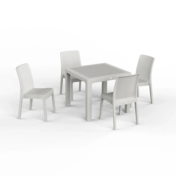 Regnum 90x90 Balkon Masa Takımı Camsız ürün görseli 1