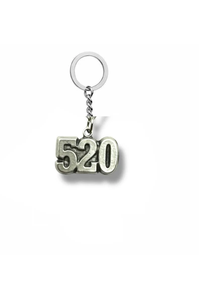 520 Numeroloji Bereket Unisex Anahtarlık –Anlam Yüklü Tasarım ürün görseli 1