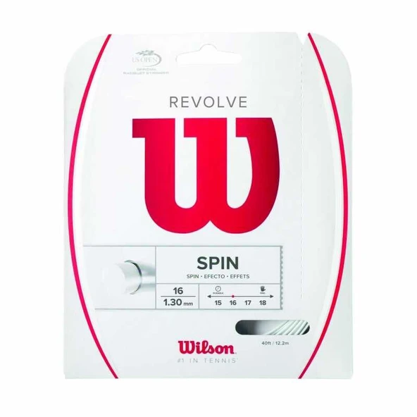 Wilson Revolve Spin 16/1.30 Beyaz Tekli Kordaj WRZ946500 ürün görseli 1
