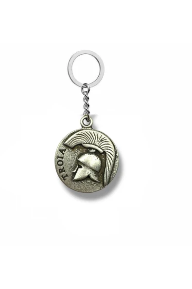 Legends of Valor – Truva Gladyatör Miğferli Unisex Metal Anahtarlık ürün görseli 1