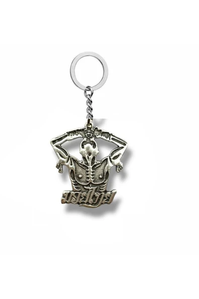 Kas Gücü Yanında – Vücut Geliştirme Figürlü Unisex Metal Anahtarlık ürün görseli 1