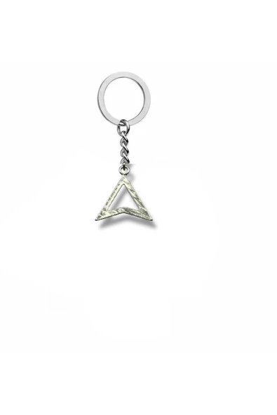 Yamuk Üçgen Figürlü Anahtarlık – Zamak Metal Unisex Aksesuar ürün görseli 1