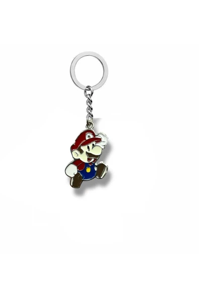 Super Mario Figürlü Renkli Anahtarlık – Retro Oyun Temalı Metal Koleksiyon Aksesuarı ürün görseli 1