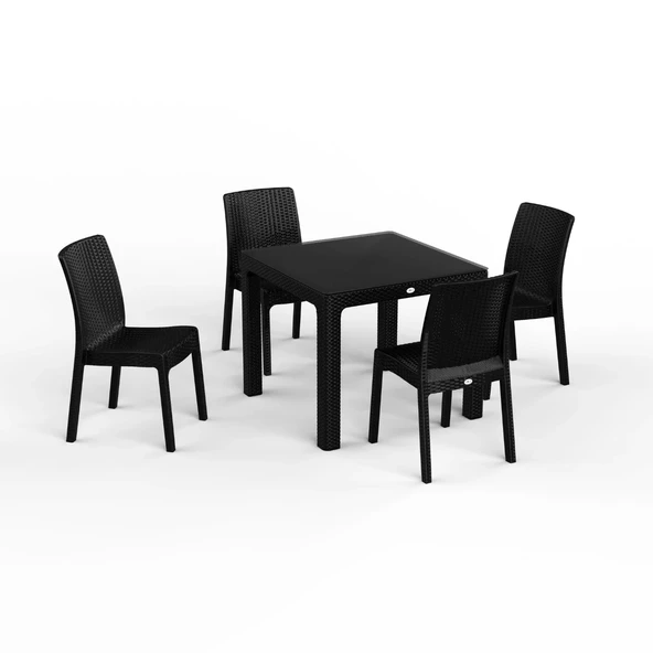 Regnum 90x90 Balkon Masa Takımı Camsız ürün görseli 1