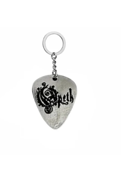 Opeth Metal Grubu Pena Şeklinde Çift Taraflı Rock İşaretli Metal Anahtarlık ürün görseli 1