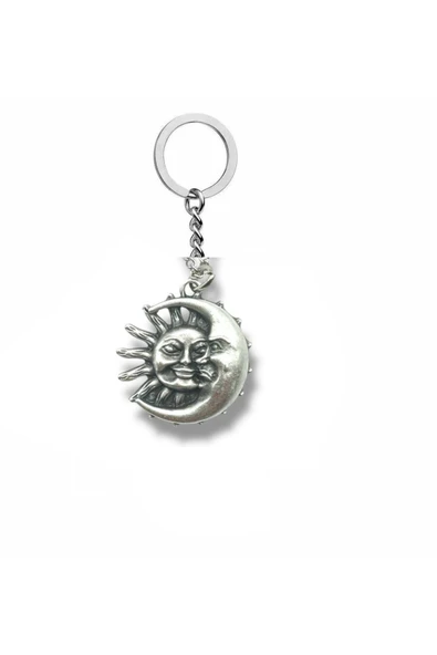 Sun and Moon Figürlü Unisex Anahtarlık | Anlamlı ve Şık Aksesuar ürün görseli 1