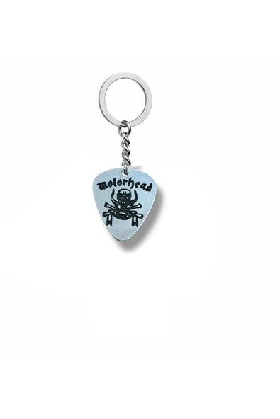 Motörhead Rock Müzik Grubu Pena Şeklinde Çift Taraflı Rock İşaretli Metal Anahtarlık ürün görseli 1