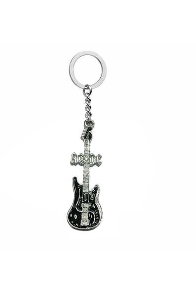 AC/DC Hard Rock Müzik Grubu Logolu Anahtarlık – Unisex Aksesuar ürün görseli 1
