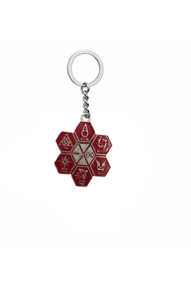 KRIS KAI XIUMIN EXO Logolu Metal Anahtarlık – Gümüş Renk | Unisex Kpop Fan Aksesuarı ürün görseli 1
