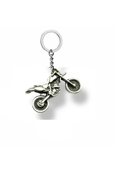 Vintage Motosiklet Figürlü Metal Anahtarlık – Özgürlüğün ve Hızın Sembolü ürün görseli 1