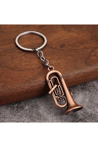 Tuba Enstrüman Bakır Anahtarlık veya Çanta Süsü ürün görseli 1