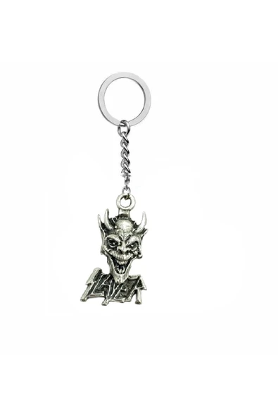 Slayer Rock Metal Tarz Anahtarlık – Gotik Unisex Anahtarlık Modeli – Dayanıklı Metal Malzeme ürün görseli 1